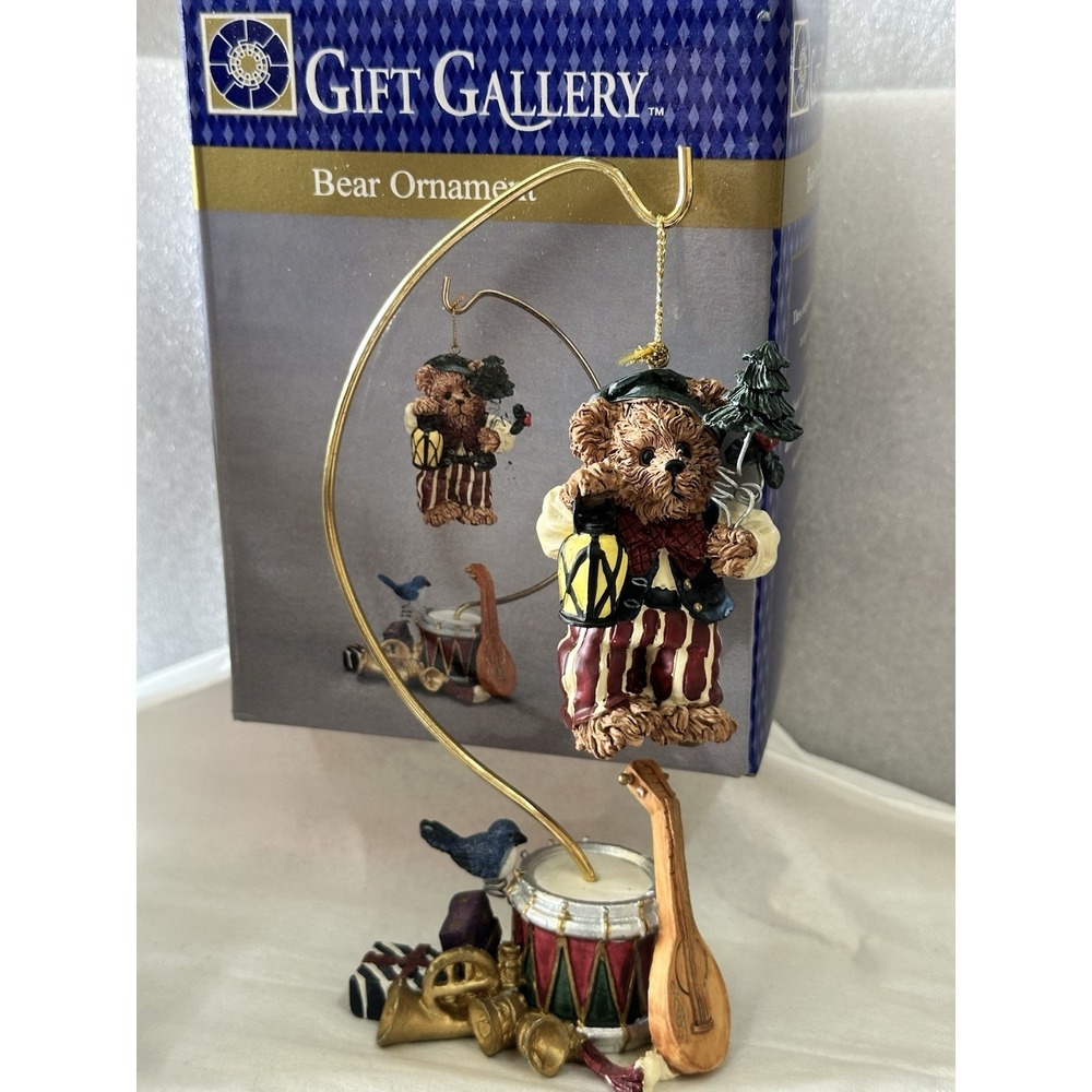 Gift Gallery‎ Bear Ornament Teddy Bear Christmas Ornament with Bonus Bear New